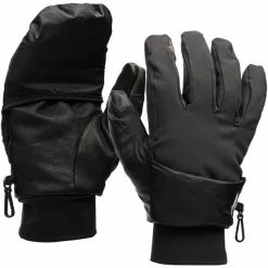 Flash Sale 😍 Black Diamond Wind Hood Softshell Gloves smoke 😍