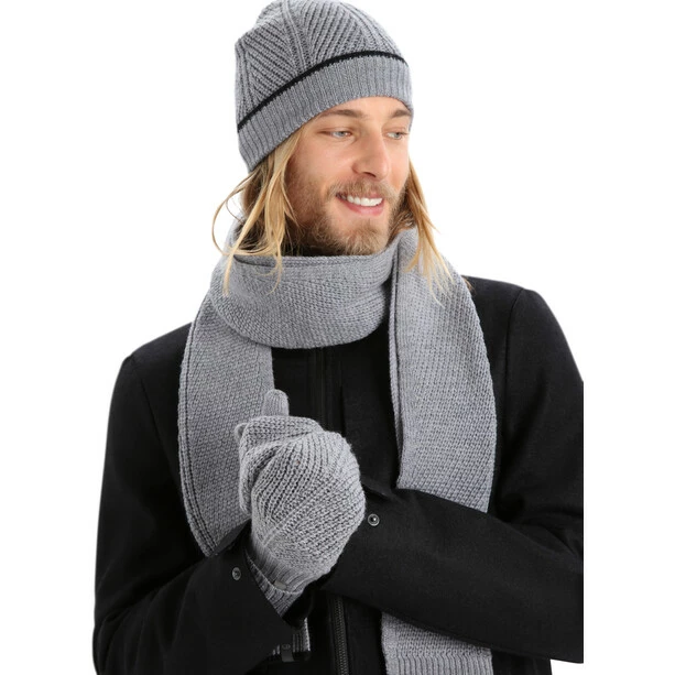 Promo ❤️ Icebreaker Waypoint Mittens gritstone heather/black ❤️ 4 Promo ❤️ Icebreaker Waypoint Mittens gritstone heather/black ❤️ - Image 2