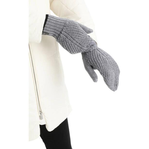 Promo ❤️ Icebreaker Waypoint Mittens gritstone heather/black ❤️ 8 Promo ❤️ Icebreaker Waypoint Mittens gritstone heather/black ❤️ - Image 6