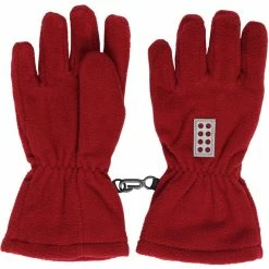 Best Pirce 🧨 LEGO wear Lwazun 722 Fleece Gloves Kids dark red 👏