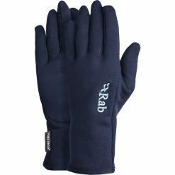 Best Pirce 😉 Rab Power Stretch Pro Gloves Men deep ink 🎉