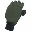 Best Pirce 😍 Sealskinz Windproof Cold Weather Convertible Mitt Gloves olive green/black 😉 -Fleece Shop sealskinz windproof cold weather convertible mitt gloves olive green black 1