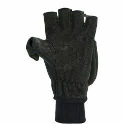 Fleece Shop -Fleece Shop sealskinz windproof cold weather convertible mitt gloves olive green black 2