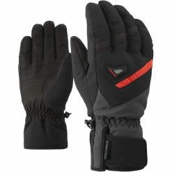 Hot Sale 🥰 Ziener Gary AS Alpine Skiing Gloves black/graphite 🎁