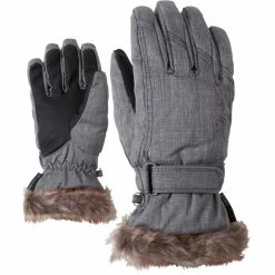Outlet 👍 Ziener Kim Gloves 👩 Women grey melange 😀