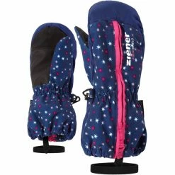 Cheapest ❤️ Ziener Langelo AS Minis Gloves Toddler snowflake print 👏
