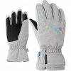 Hot Sale ⌛ Ziener Lula AS Gloves 👧 Girls light melange 👍 -Fleece Shop ziener lula as gloves girls light melange 1
